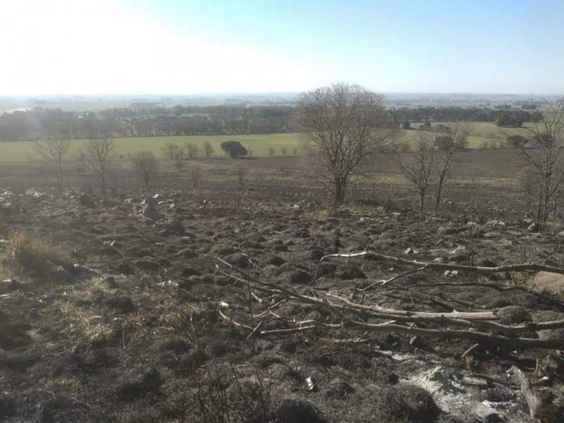 Cerro Largo: tras el incendio, vecinos buscan concientizar